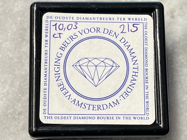 Diamant - 10.03 carat natuurlijke diamant - afbeelding 2 van  4