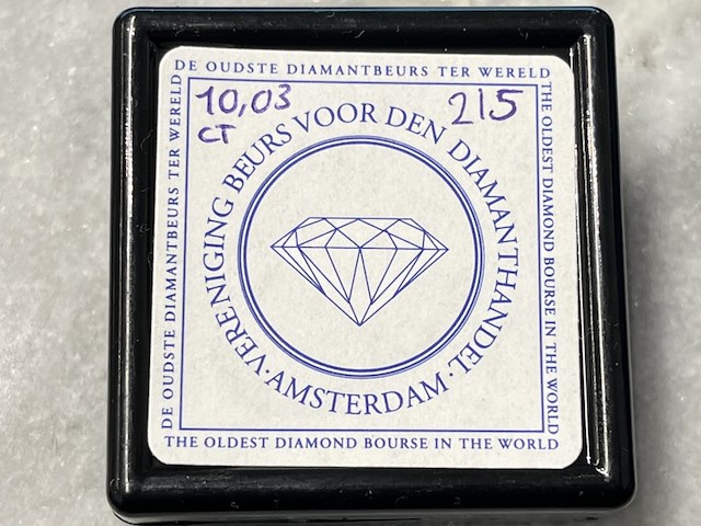 Diamant - 10.03 carat natuurlijke diamant - afbeelding 2 van  2