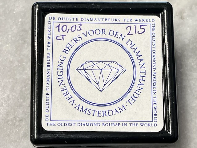 Diamant - 10.03 carat natuurlijke diamant - afbeelding 2 van  4