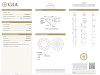 Diamant - 1.01 carat briljant geslepen diamant met een gia certificaat (gecertificeerd) - afbeelding 3 van  5