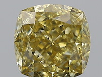 Diamant - 1.01 carat cushion geslepen diamant (gecertificeerd) - afbeelding 1 van  5