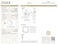 Diamant - 1.01 carat cushion geslepen diamant (gecertificeerd) - afbeelding 3 van  5