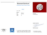 Diamant - 1.01 carat echte diamant (gecertificeerd) - afbeelding 2 van  2