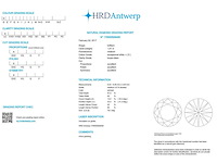 Diamant - 1.01 carat echte diamant (gecertificeerd) - afbeelding 3 van  6