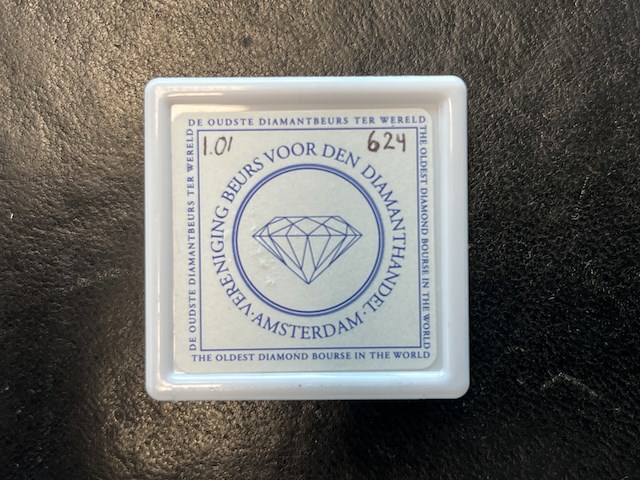 Diamant - 1.01 carat echte diamant - afbeelding 2 van  2