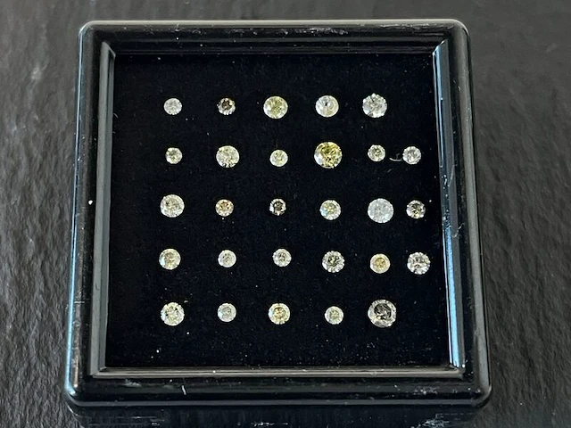 Diamant - 1.01 carat echte natuurlijke briljant geslepen diamant - afbeelding 1 van  4
