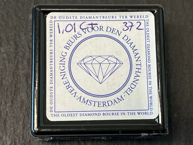 Diamant - 1.01 carat echte natuurlijke briljant geslepen diamant - afbeelding 2 van  4