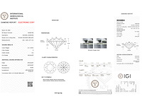 Diamant - 1.01 carat echte natuurlijke starcut briljant geslepen diamant (gecertificeerd) - afbeelding 3 van  4