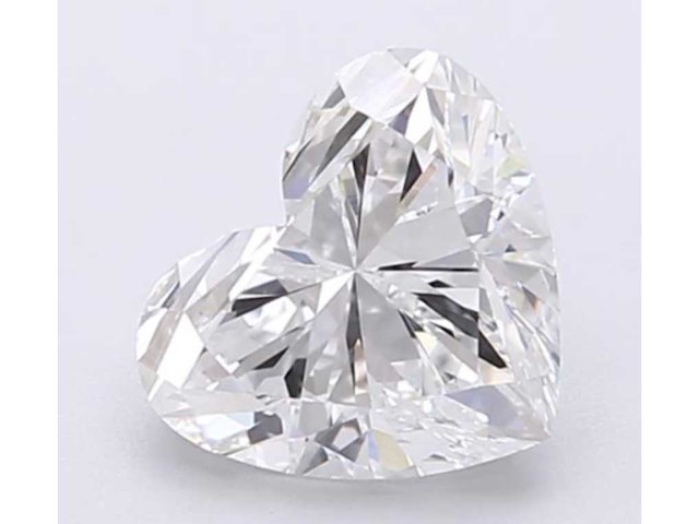Diamant - 1.01 carat hart vorm geslepen diamant (gecertificeerd) - afbeelding 1 van  4