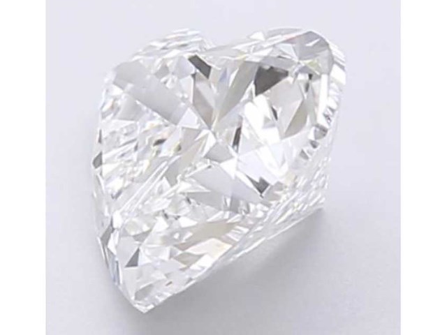 Diamant - 1.01 carat hart vorm geslepen diamant (gecertificeerd) - afbeelding 2 van  4