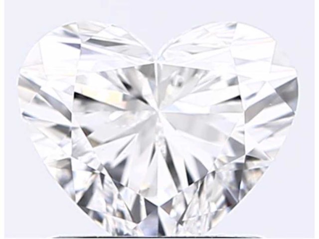 Diamant - 1.01 carat hart vorm geslepen diamant (gecertificeerd) - afbeelding 1 van  4