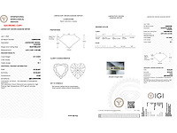 Diamant - 1.01 carat hart vorm geslepen diamant (gecertificeerd) - afbeelding 4 van  4