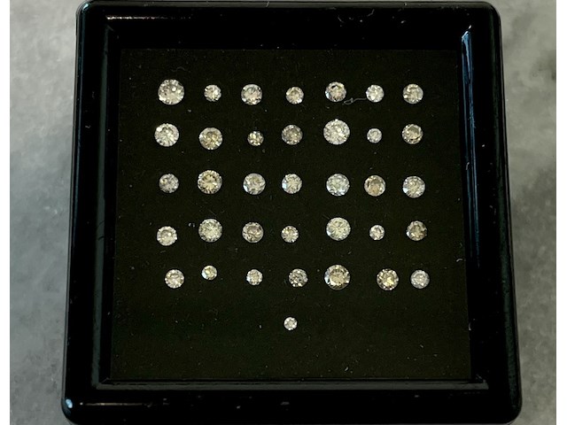 Diamant - 1.01 carat natuurlijke briljant geslepen diamant - afbeelding 1 van  4
