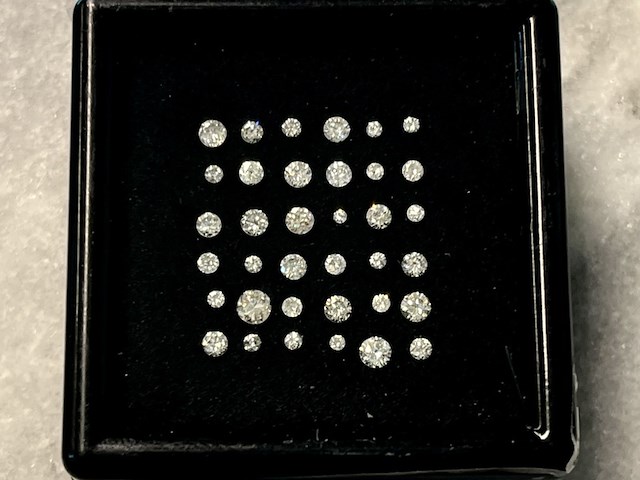Diamant - 1.01 carat natuurlijke diamant briljant geslepen - afbeelding 1 van  2