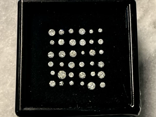 Diamant - 1.01 carat natuurlijke diamant briljant geslepen - afbeelding 1 van  4