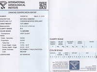 Diamant - 1.01 carat natuurlijke diamant (gecertificeerd) - afbeelding 2 van  4