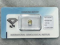 Diamant - 1.01 carat natuurlijke diamant (gecertificeerd) - afbeelding 1 van  4