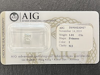 Diamant - 1.01 carat natuurlijke geslepen diamant