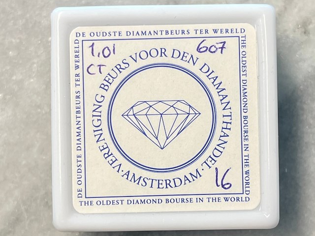 Diamant - 1.01 carat natuurlijke paarse diamant - afbeelding 2 van  4