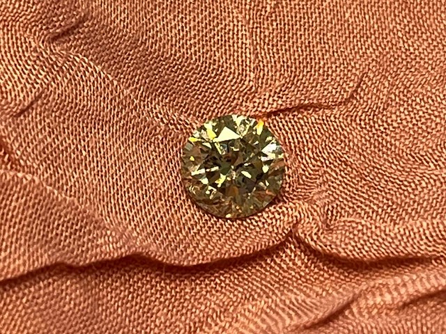 Diamant - 1.01 carat natuurljijke fancy gekleurde diamant (gia gecertificeerd) - afbeelding 1 van  5