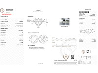 Diamant - 1.01 carat rond geslepen diamant (gecertificeerd) - afbeelding 3 van  4
