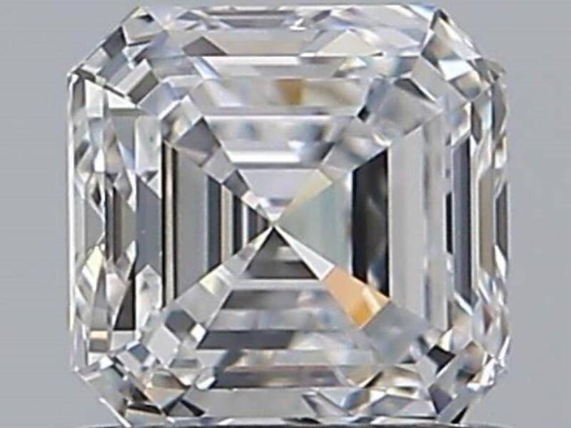 Diamant - 1.01 carat square emerald geslepen (gia gecertificeerd), (d, zuiver) - afbeelding 1 van  7
