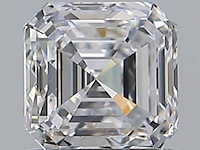 Diamant - 1.01 carat square emerald geslepen (gia gecertificeerd), (d, zuiver)
