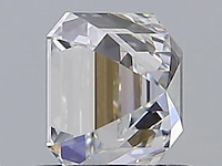 Diamant - 1.01 carat square emerald geslepen (gia gecertificeerd), (d, zuiver) - afbeelding 4 van  7