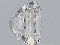 Diamant - 1.01 carat square emerald geslepen (gia gecertificeerd), (d, zuiver) - afbeelding 5 van  7