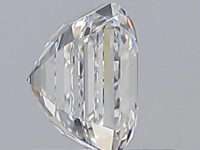 Diamant - 1.01 carat square emerald geslepen (gia gecertificeerd), hoogste kwaliteit (d, zuiver) - afbeelding 3 van  7