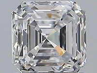 Diamant - 1.01 carat square emerald geslepen (gia gecertificeerd), hoogste kwaliteit (d, zuiver)