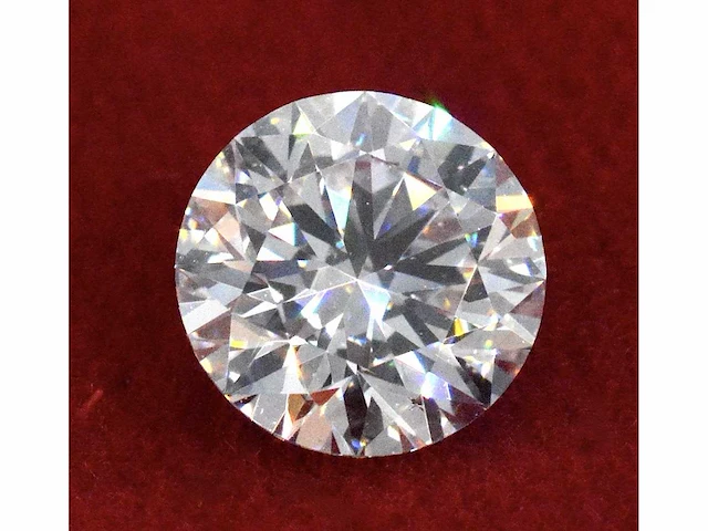Diamant - 1.02 carat briljant geslepen diamant (gecertificeerd) - afbeelding 1 van  4