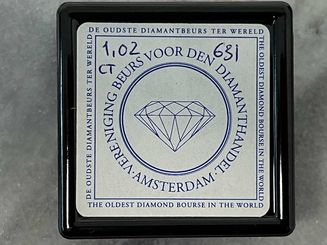 Diamant - 1.02 carat echte diamant - afbeelding 2 van  3