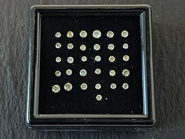 Diamant - 1.02 carat echte natuurlijke briljant geslepen diamant - afbeelding 1 van  4