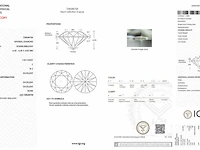 Diamant - 1.02 carat natuurlijke briljant geslepen diamant (gecertificeerd) - afbeelding 3 van  5