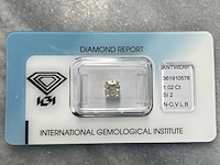 Diamant - 1.02 carat natuurlijke diamant (gecertificeerd)
