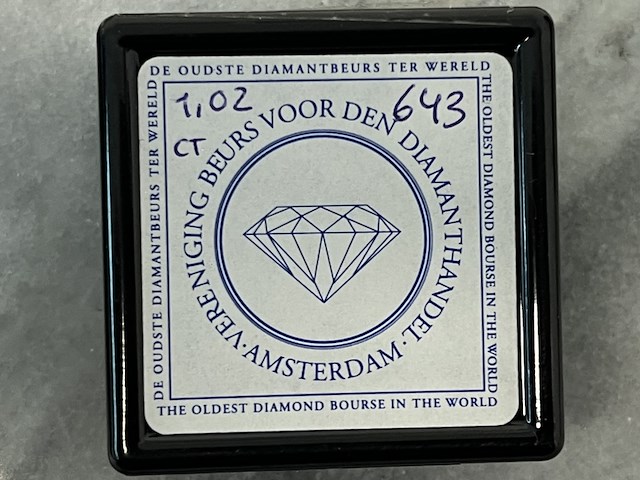 Diamant - 1.02 carat natuurlijke diamant - afbeelding 2 van  2