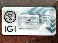 Diamant - 1.02 carat natuurlijke starcut briljant geslepen diamant (gecertificeerd) - afbeelding 1 van  5