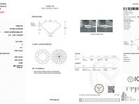 Diamant - 1.02 carat natuurlijke starcut briljant geslepen diamant (gecertificeerd) - afbeelding 3 van  5