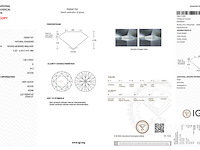Diamant - 1.02 carat natuurlijke starcut briljant geslepen diamant (gecertificeerd) - afbeelding 3 van  3