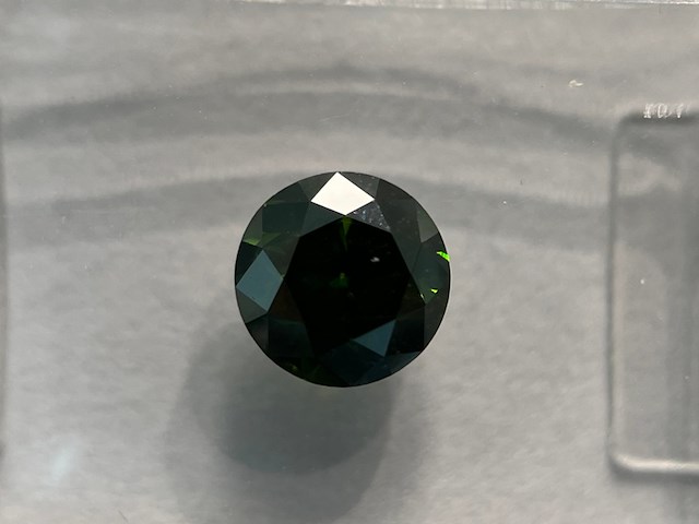 Diamant - 1.03 carat groene diamant (gecertificeerd) - afbeelding 1 van  3