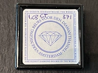 Diamant - 1.03 carat natuurlijke briljant geslepen diamant - afbeelding 2 van  4