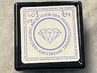 Diamant - 1.03 carat natuurlijke diamant briljant geslepen - afbeelding 2 van  3