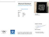Diamant - 1.03 carat natuurlijke diamant briljant geslepen - afbeelding 3 van  3