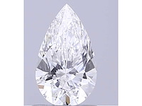 Diamant - 1.03 carat peer vorm geslepen diamant (gecertificeerd)