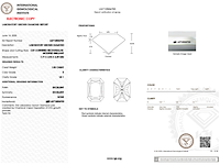 Diamant - 1.03ct radiant cut (igi gecertificeerd) - afbeelding 3 van  5