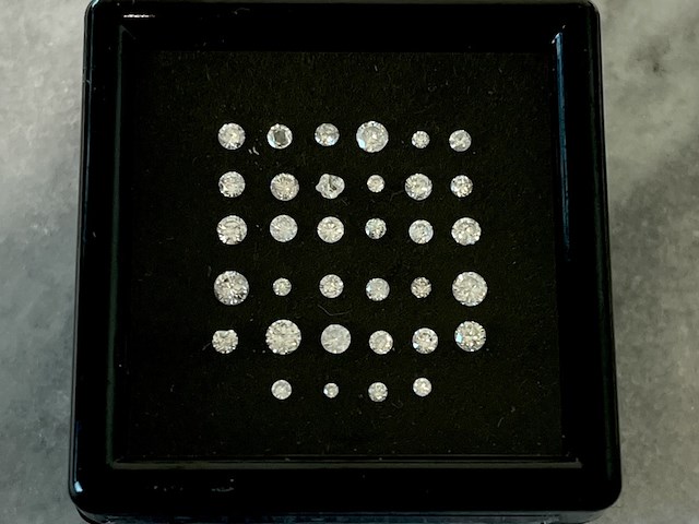 Diamant - 1.04 carat natuurlijke geslepen diamant - afbeelding 1 van  4