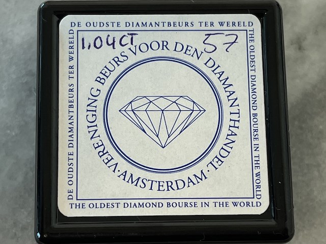 Diamant - 1.04 carat natuurlijke geslepen diamant - afbeelding 2 van  4