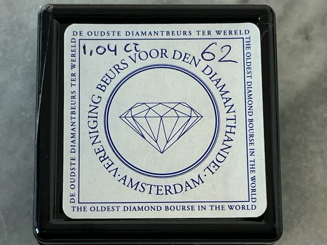 Diamant - 1.04 carat natuurlijke geslepen diamant - afbeelding 2 van  4