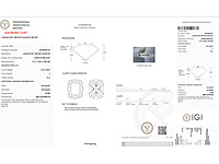 Diamant - 1.05 carat kussenvorm geslepen diamant (gecertificeerd) - afbeelding 4 van  4